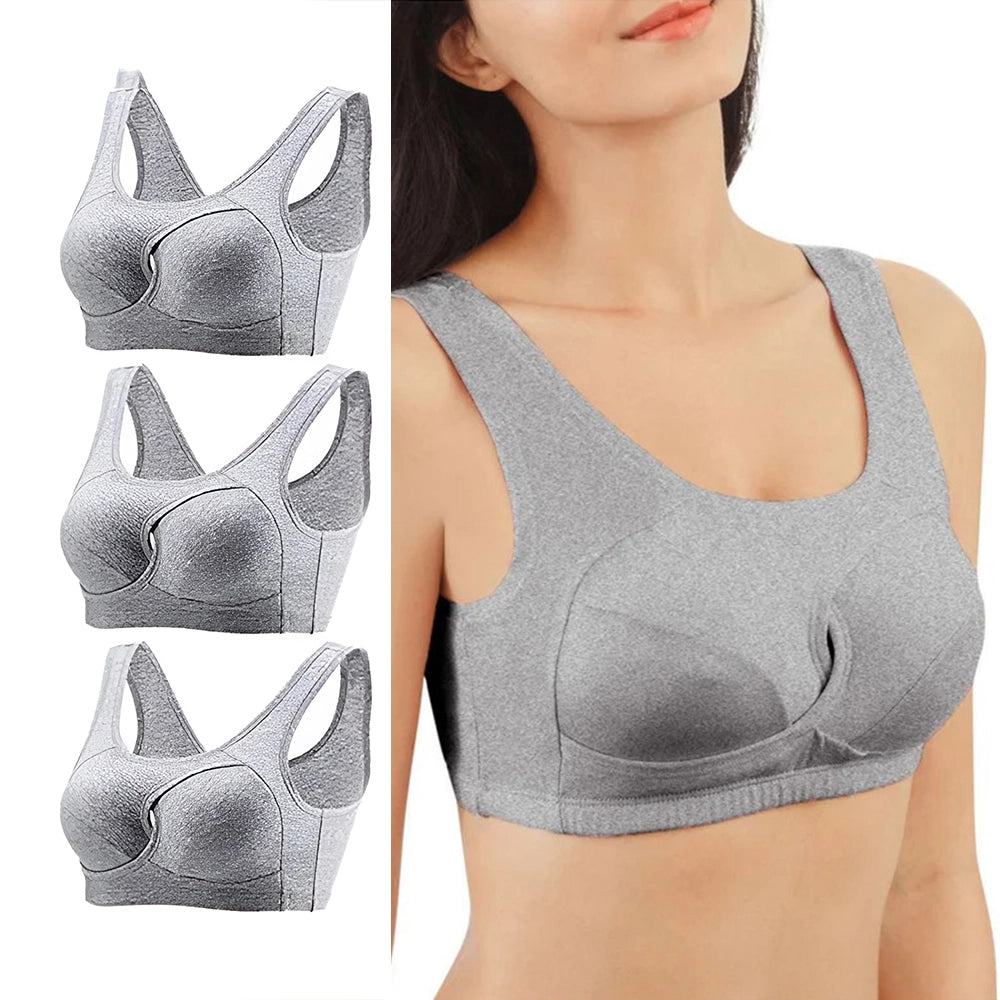 Pack of 3 Women's Anti Sagging Wirefree Bra