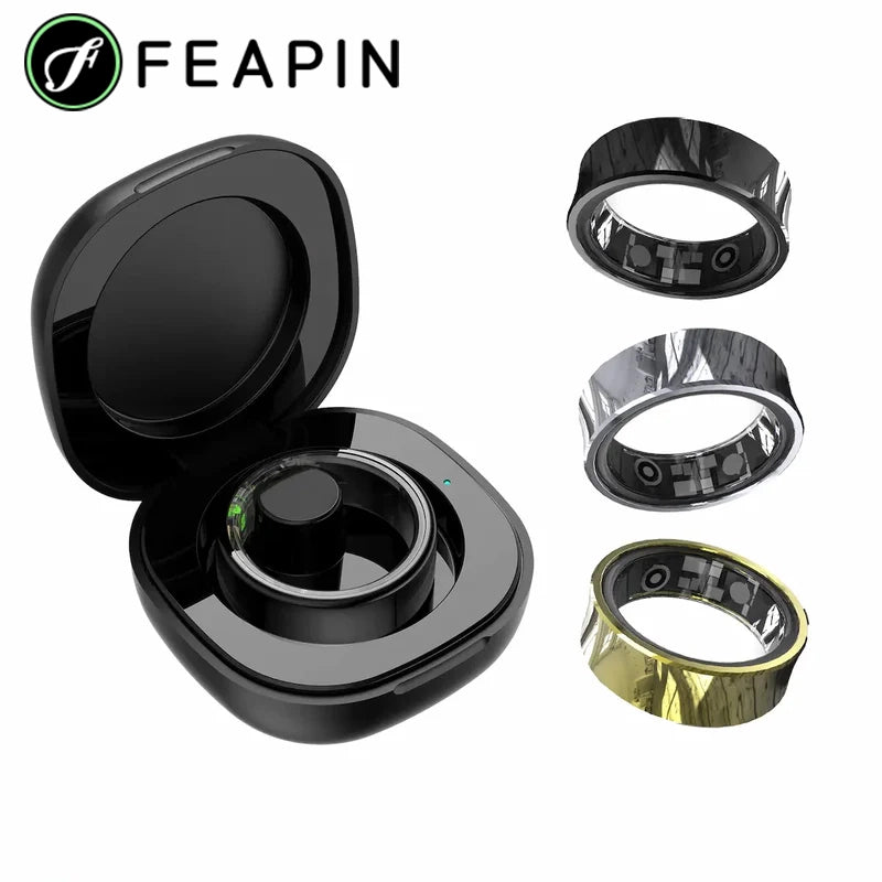 Feapin Smart Ring, Sleep Tracker, Blood Oxygen Tracker, Activity & Fitness Tracker