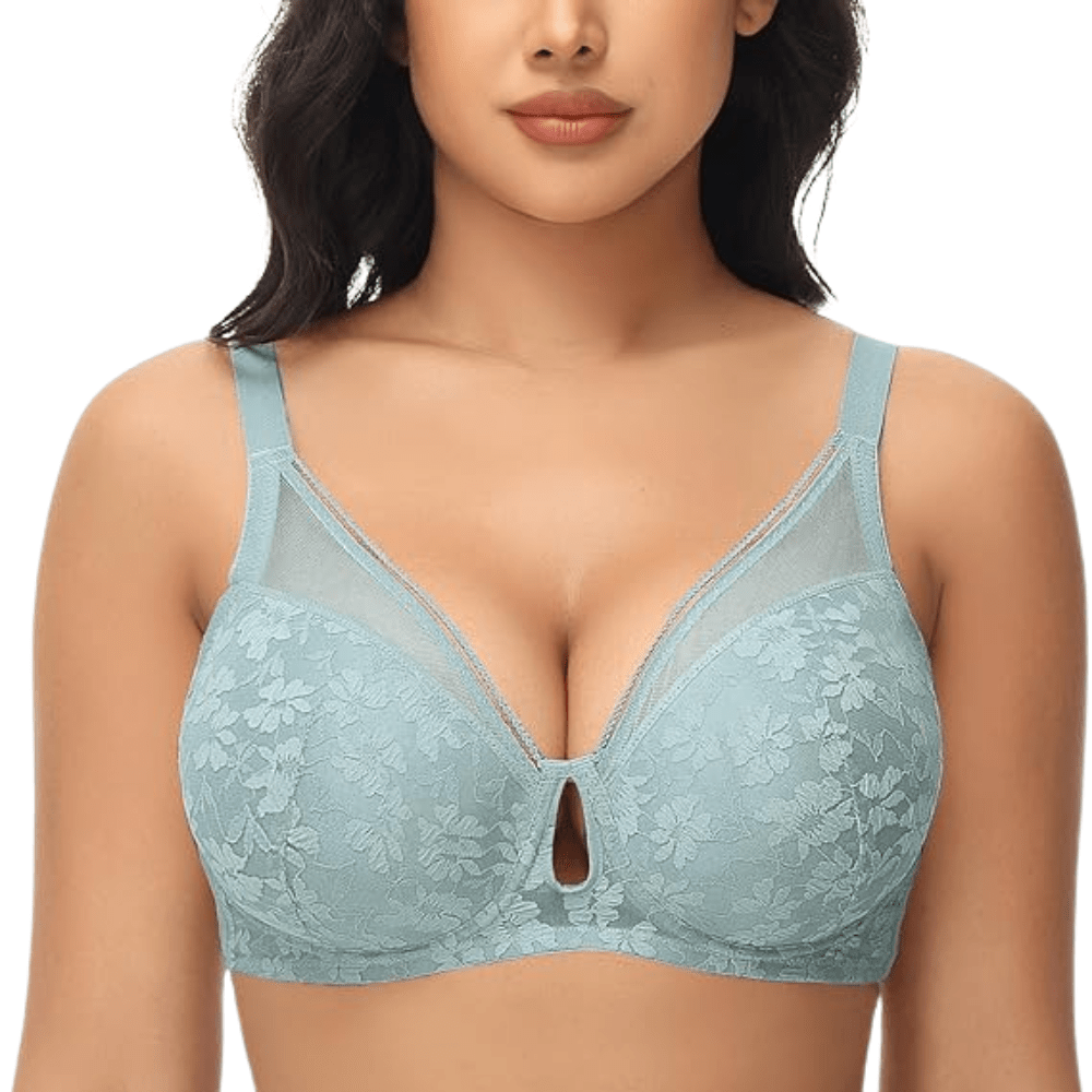 Floral Lace Underwire Bra