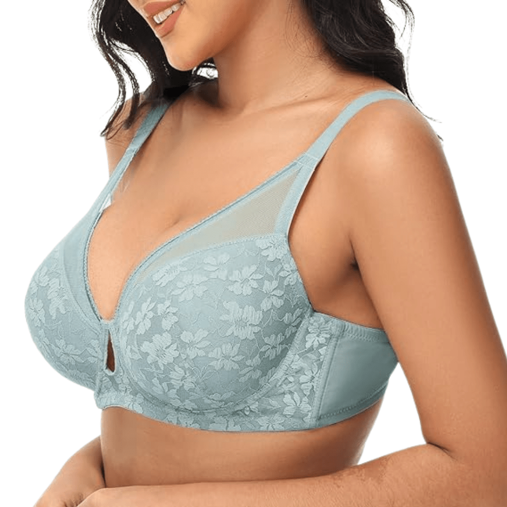 Floral Lace Underwire Bra