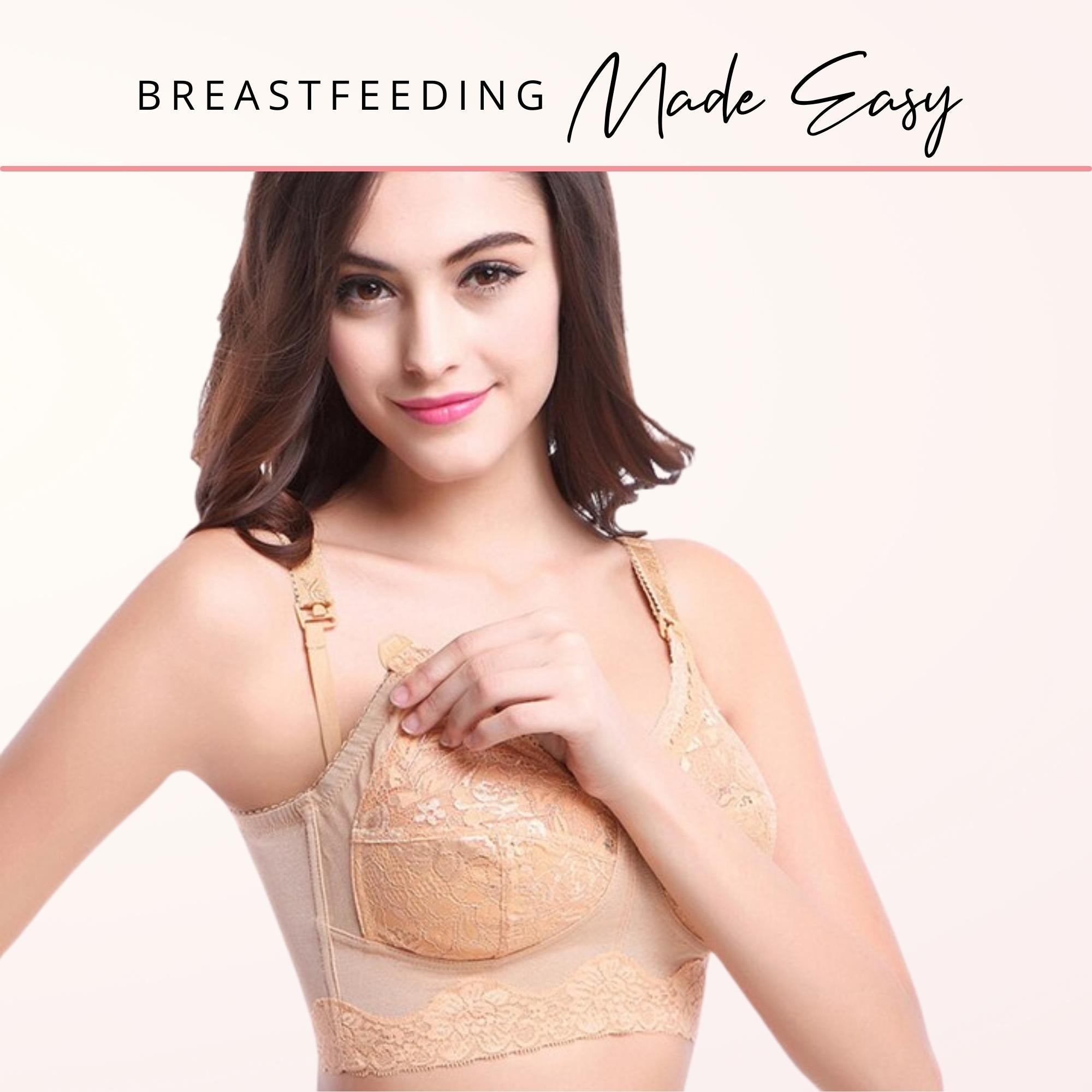 Maternity Plus Size Nursing Lace Bra