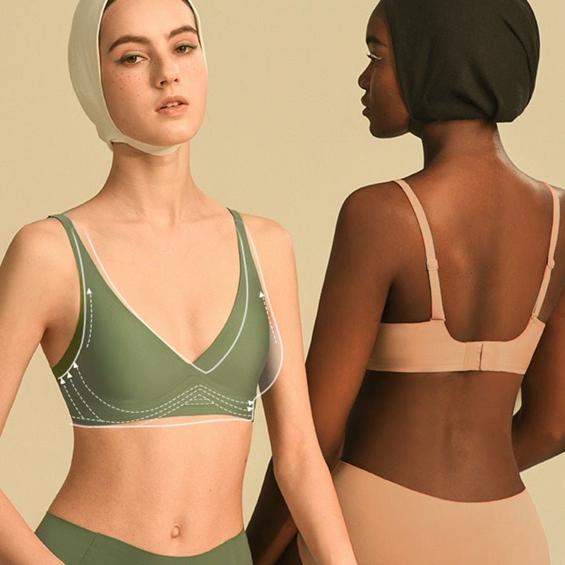 Seamless Comfortable Plunge Bra